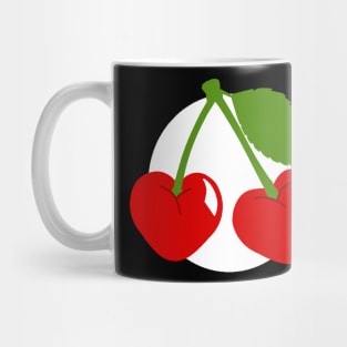 Cherry Hearts - Obsidian Mug